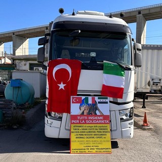 Partiti da Imperia gli aiuti per le famiglie colpite dal terremoto in Turchia (Foto)