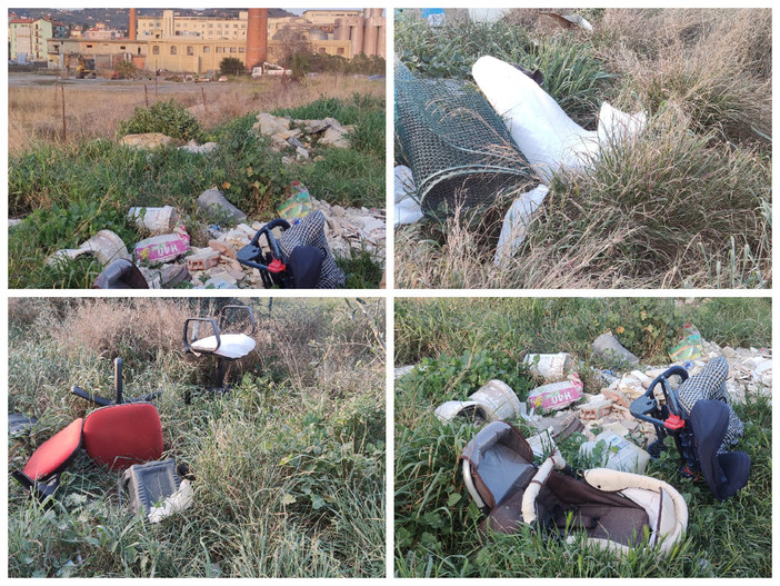 Imperia, a pochi passi dalle ex ciminiere una discarica a cielo aperto (foto)