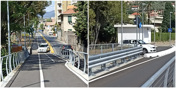 Imbocca contromano la bretella della Ciclabile, paura  a Oneglia