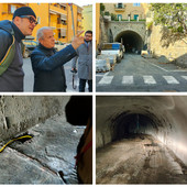 Imperia, il tunnel antiareo di via Santa Lucia rimesso a nuovo. Scajola: “Di questi tempi può tornare utile”  (foto e video)