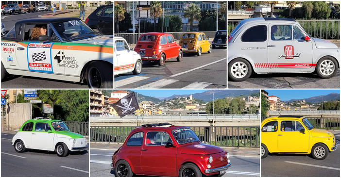 Imperia, l'applaudita invasione delle Cinquecento (foto)