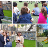 Imperia, inaugurati i nuovi giochi per bambini: largo Acquarone diventa un parco (foto e video)