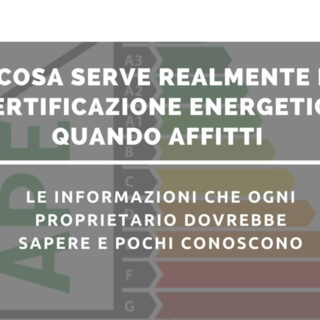 A cosa serve la certificazione energetica nell’affitto?