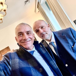 Da sinistra, Andrea Costa e il Ministro Orazio Schillaci