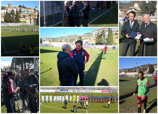 Calcio: in corso al 'Ciccione' l'amichevole tra Genoa ed Imperia, il racconto live del match e le foto