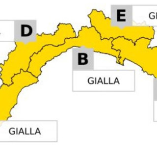 Maltempo: Arpal emette allerta gialla su tutta la regione dalle 6.00 alle 18.00 di lunedì