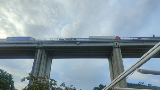 Lavori e code: sull'Autostrada dei Fiori due chilometri di incolonnamenti da stamattina ad Imperia (Foto)