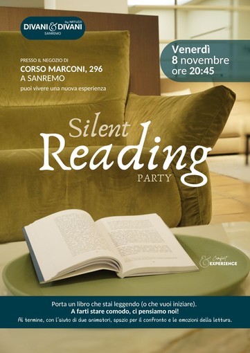 Arriva anche a Sanremo il 'silent reading party'