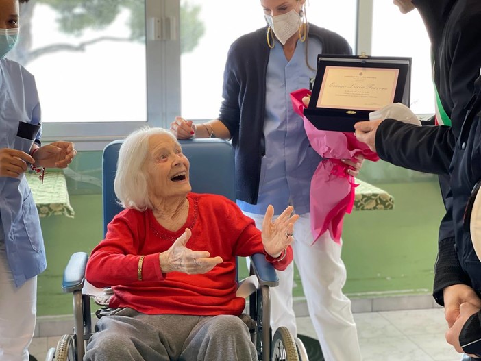 Diano Marina festeggia la seconda centenaria dell'anno: Emma Lucia Ferrero (foto)