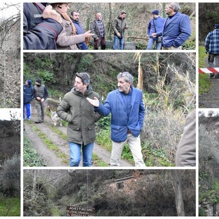 Frana tra Montalto e Badalucco: oggi il sopralluogo con il geologo, ci vorrà tempo per rimuovere i detriti (Foto e Video)