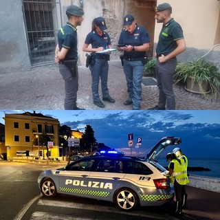 Sicurezza a Imperia, controlli delle forze dell'ordine nel centro storico di Oneglia e a Porto Maurizio