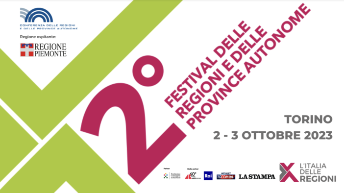 Liguria protagonista al Festival “L'Italia delle Regioni” fino al 3 ottobre a Torino