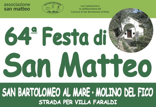 San Bartolomeo al Mare: due weekend, quattro serate e tre pomeriggi. Torna la Festa di San Matteo