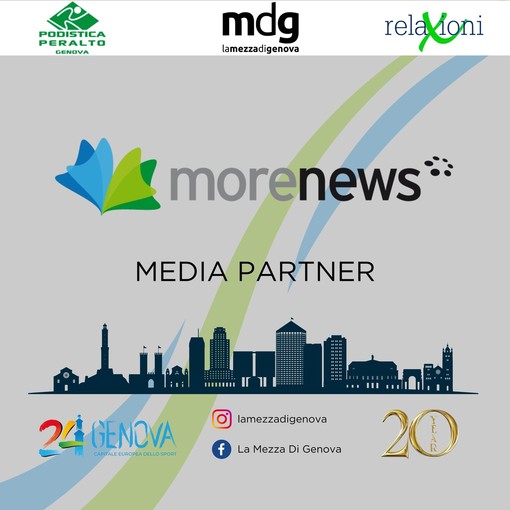 Il gruppo editoriale More News media partner della Mezza di Genova