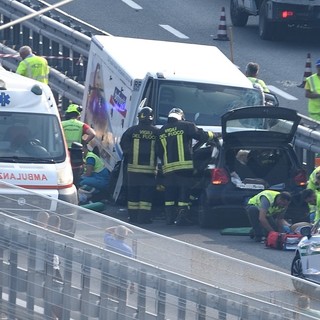 Incidente stradale sulla A10 tra Taggia e Sanremo: 6 feriti, due sono gravi (Foto)