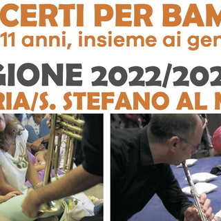 Inizia domenica prossima la stagione di concerti per pubblico di bambini da 0 a 11 anni, organizzata dall’associazione 'Le Muse' di Imperia