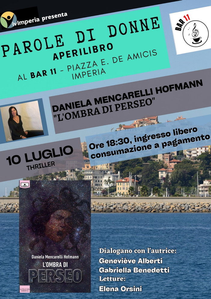 A Imperia la presentazione di “L’ombra di Perseo” di Daniela Mencarelli Hofmann