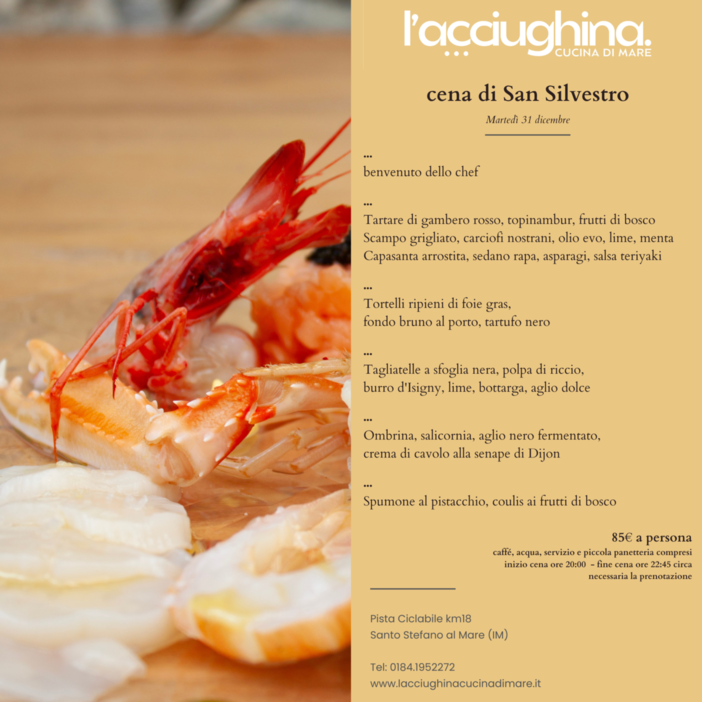 Capodanno a &quot;L'Acciughina Cucina di Mare&quot;