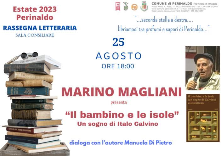 Perinaldo: Marino Magliani ospite della rassegna “Seconda stella a destra”