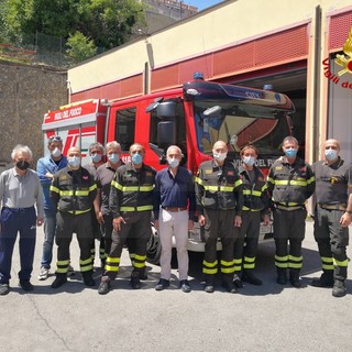 Inaugurata la nuova 'Auto Pompa Serbatoio' dei Vigili del Fuoco: un mezzo all'avanguardia per tutta la provincia (Foto)