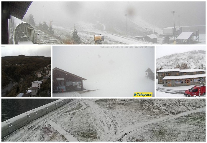 Anche sulla nostra provincia è arrivato il primo freddo: temperature anche sotto lo zero e neve nel basso Piemonte (Foto)