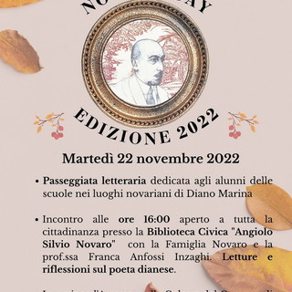 Diano Marina: domani ritorna il ‘Novaro day’ alla biblioteca civica ‘A.S. Novaro’