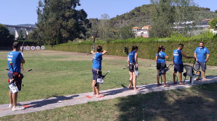 Atleti della nazionale italiana di Tiro con l'arco ospiti a San Bartolomeo al Mare