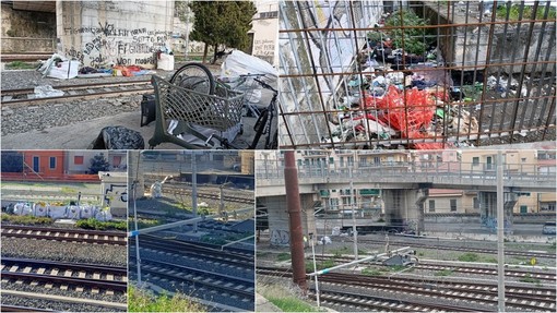 Ventimiglia, sgombero accampamento migranti sotto il cavalcavia di San Secondo: iniziati gli interventi di bonifica (Foto e video)