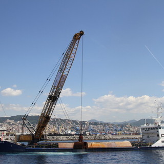 Diga foranea, la posa della prima pietra, Toti: &quot;Da Genova parte un secondo Risorgimento&quot; (Foto e video)