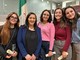 Veronica Russo con gli studenti premiati del Vieusseux di Imperia