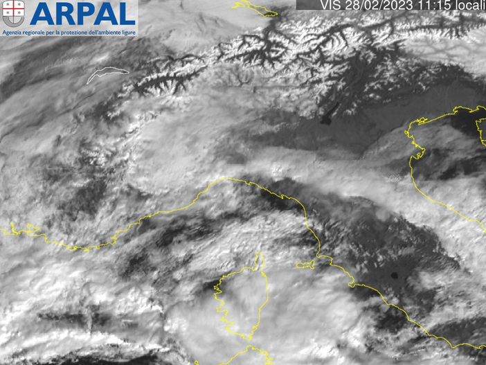 Arpal emette allerta gialla per neve ma non per la nostra provincia: nelle prossime ore scarse precipitazioni