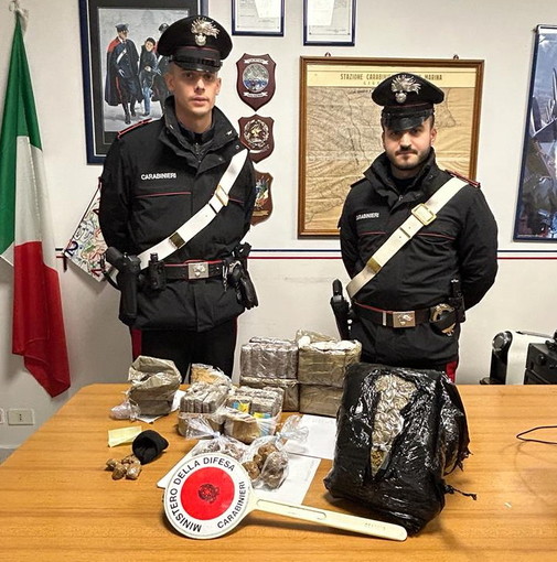 Spacciatore di Diano Marina arrestato dai carabinieri: preso con cocaina e hashish