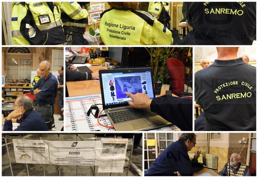 Maltempo e allerta arancione: a Sanremo aperto il Coc, Frattarola &quot;Le piogge più forti domattina&quot; (Foto e Video)