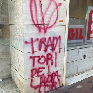 Atto vandalico alla Cgil di Imperia, la solidarietà della Scuola di Pace ets e Spes di Ventimiglia