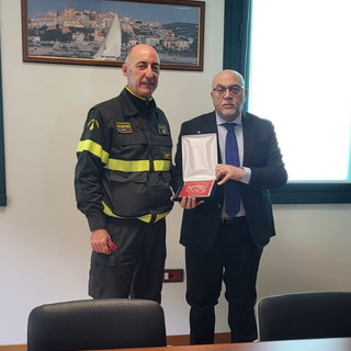 Imperia: visita del Prefetto Valerio Massimo Romeo al comando provinciale dei Vigili del Fuoco