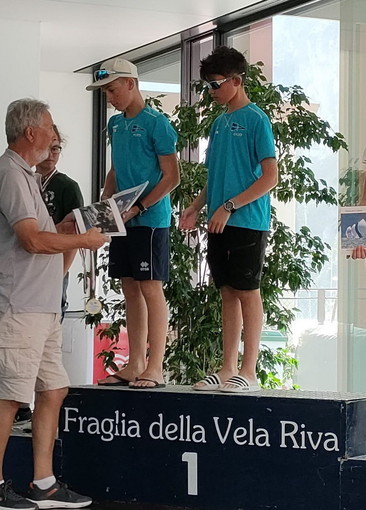 Chiusura col botto del Sanbàrt: Pietro Ferrario e Giacomo Mileto primi Under 14 alla regata nazionale di Riva del Garda