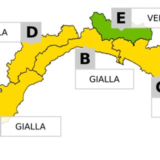 Maltempo nell'Imperiese: scatta l'allerta gialla nel week-end