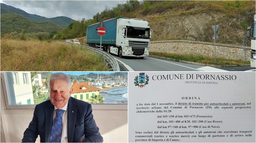 Statale 28, nuova ordinanza del sindaco Adolfo: stop al transito per tir e autotreni (video)