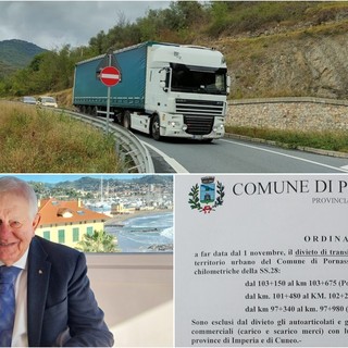 Statale 28, nuova ordinanza del sindaco Adolfo: stop al transito per tir e autotreni (video)