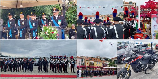 Festa dell'Arma dei carabinieri, celebrazioni in calata Anselmi. Il colonnello Morganti saluta Imperia (foto e video)