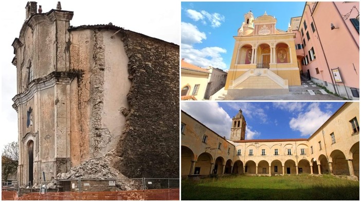 Votazioni Luoghi del Cuore del Fai, ci sono anche Pieve di Teco con l’ex Chiostro degli Agostiniani, l’Oratorio di San Pietro di Imperia e quello dell’Assunta di Torria