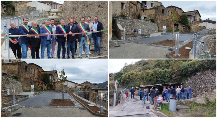 Inaugurata a Cenova, frazione di Rezzo, la rinata piazza dell'Oratorio