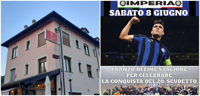 Nava, all'albergo ristorante Il Colle un pranzo per festeggiare il ventesimo scudetto dell'Inter