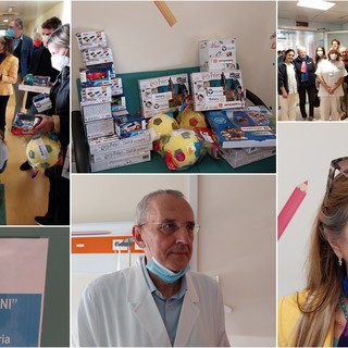 Pediatria Imperia, il Rotary e il Rotaract consegnano doni ai piccoli pazienti (foto e video)