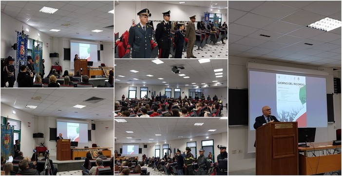 Imperia, al Polo universitario la commemorazione delle vittime dei massacri delle Foibe (foto e video)