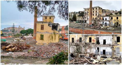 Imperia, demolita l'ex raffineria Sairo (foto e video)