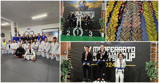 Gli atleti imperiesi dell'Infinity Jiu Jitsu alla Monferrato BJJ CUP 2024