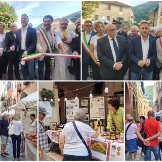 Expo Valle Arroscia 2024, a Pieve di Teco taglio del nastro per la vetrina dei prodotti tipici e delle eccellenze (foto e video)