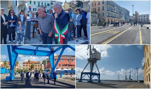 Riqualificazione di Calata Cuneo e ampliamento della Banchina Aicardi, il sindaco Scajola: &quot;Un cambiamento che elimina i privilegi&quot; (foto e video)