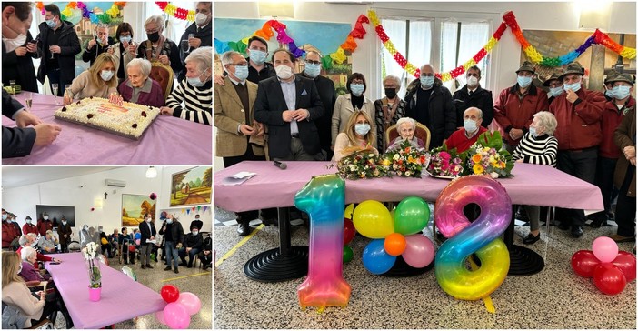 Borgomaro, alla Fondazione Orengo Demora grande festa per i 108 anni di Giuditta Barbieri (foto)